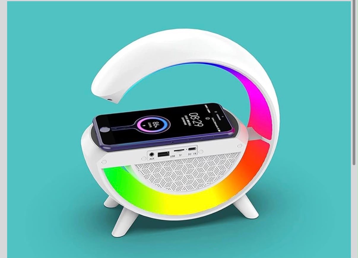 IGNITE GEDGETS G-Lamp 15W Fast Wireless Charger & Bluetooth Speaker