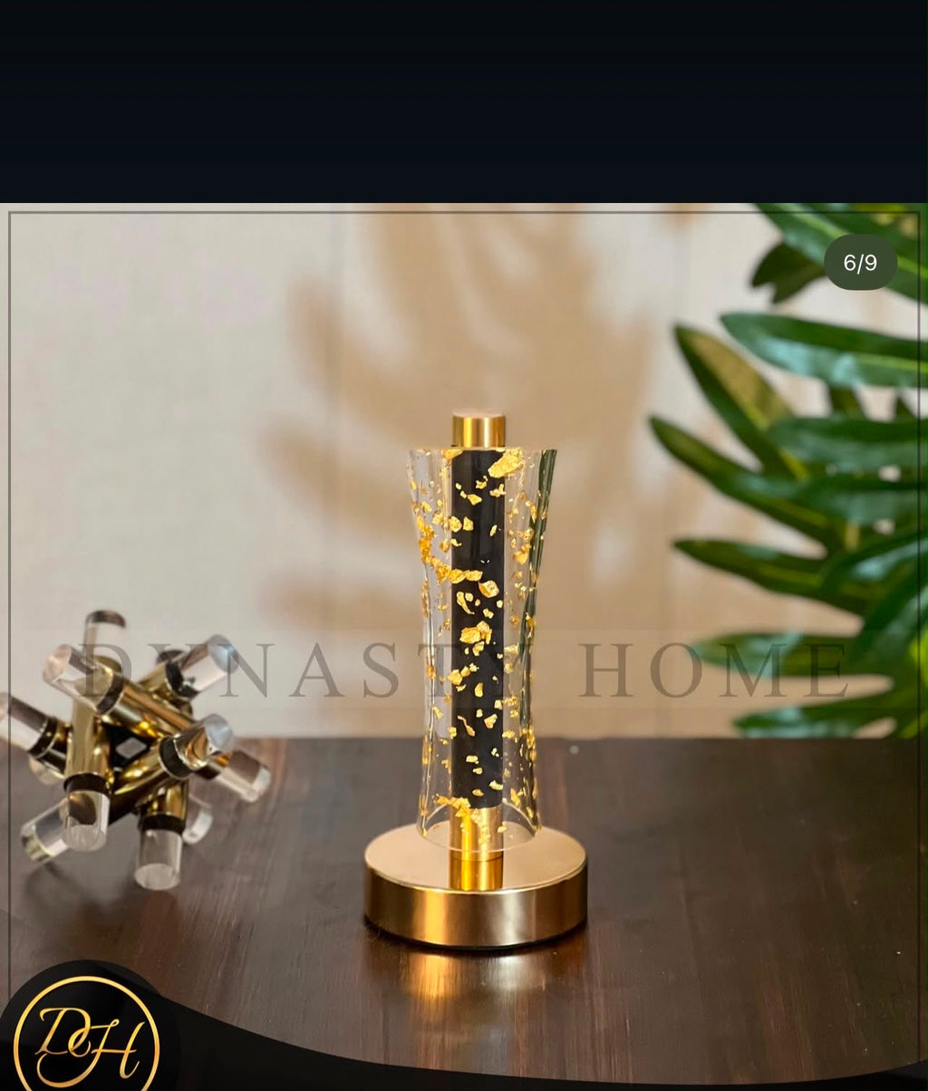 IGNITE GEDGETS LuxeGlow Acrylic Crystal Touch Table Lamp