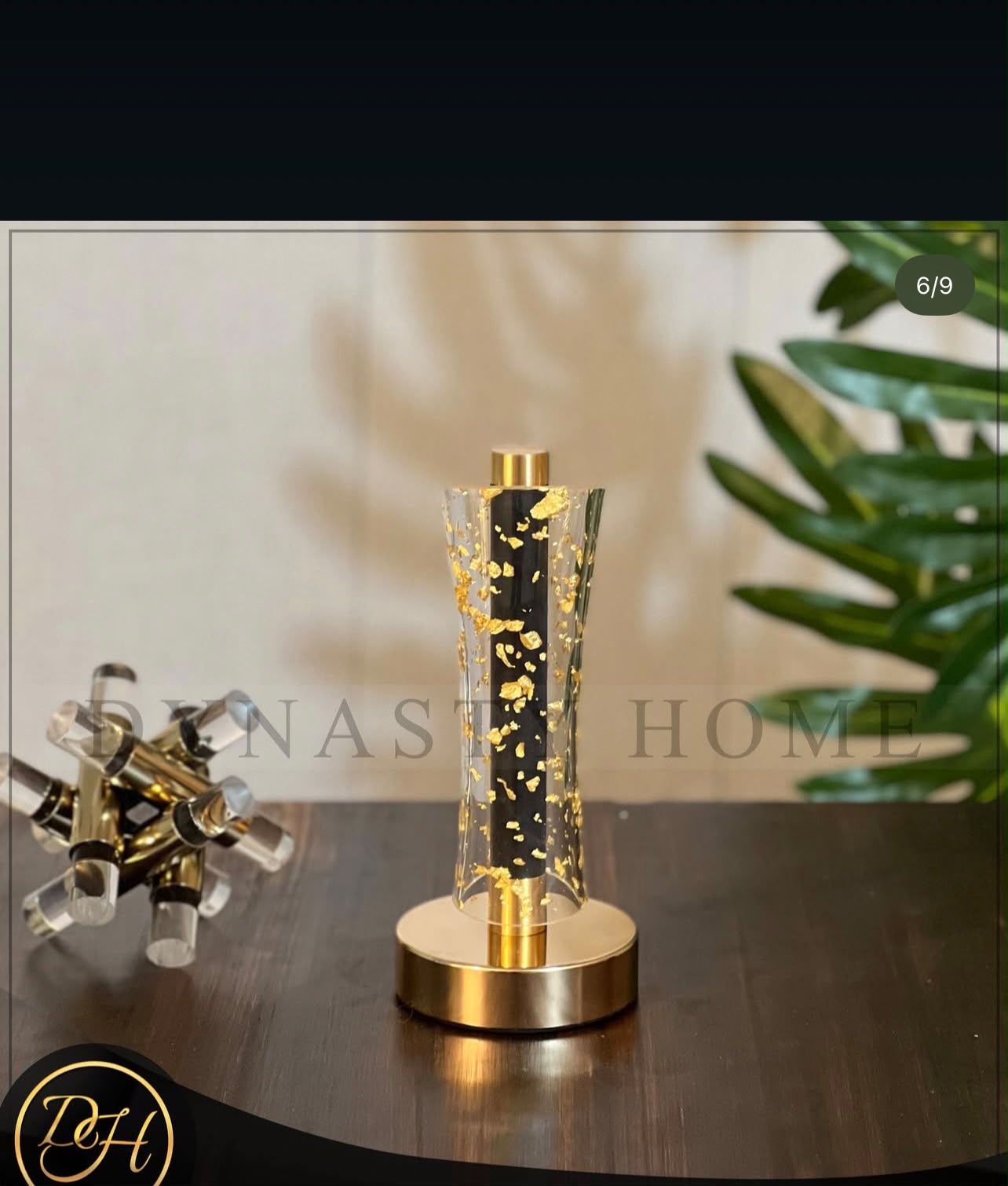 IGNITE GEDGETS LuxeGlow Acrylic Crystal Touch Table Lamp