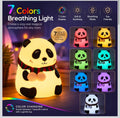 IGNITE GEDGETS Cute Silicone Panda LED Night Light (7-Color Tap Lamp)