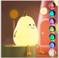 IGNITE GEDGETS Cute Pear Silicone Nursery Night Light (3-Speed Dimmable & 7 Colors)