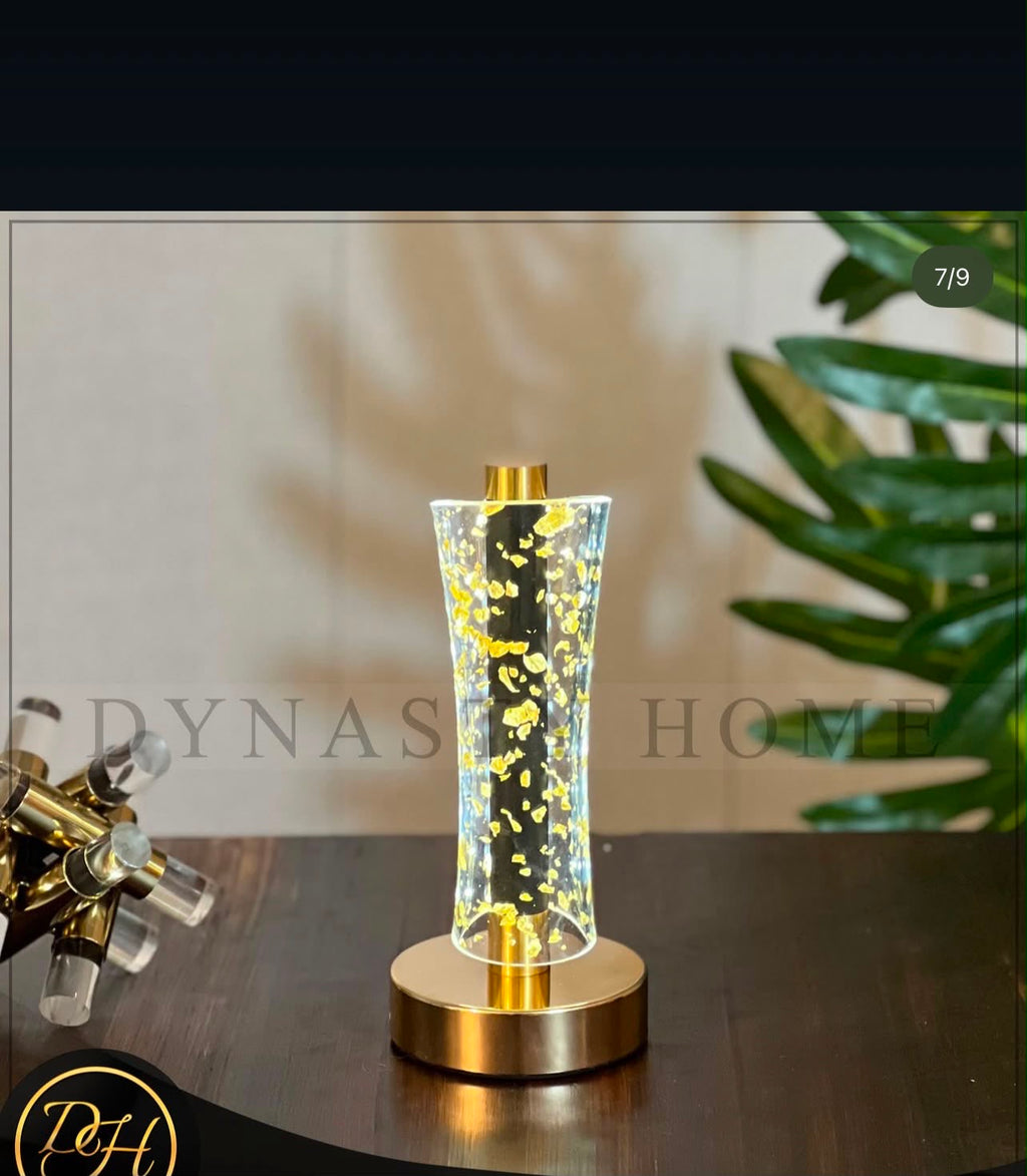 IGNITE GEDGETS LuxeGlow Acrylic Crystal Touch Table Lamp