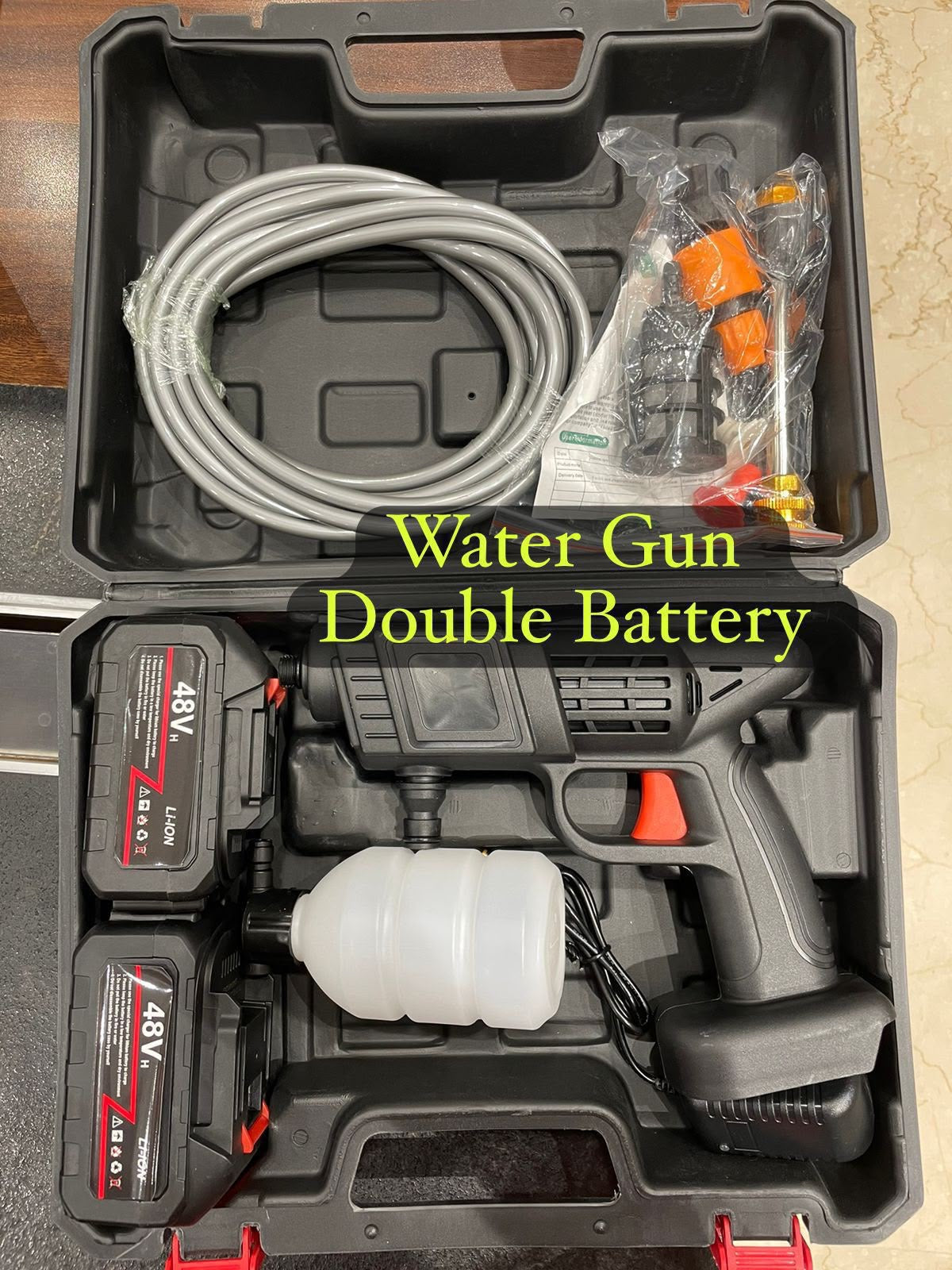 IGNITE GEDGETS HydroForce 48VH Dual-Battery Cordless Pressure Washer Gun