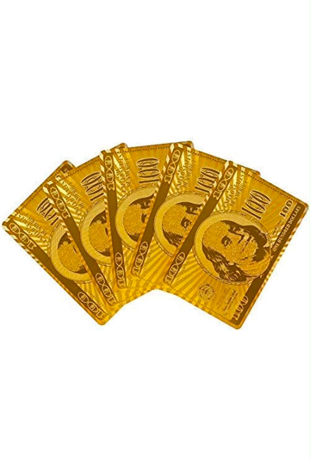 IGNITE GEDGETS LuxeGlow 24K Gold Foil Waterproof Plastic Playing Cards