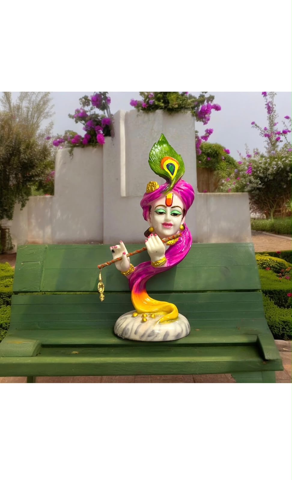 IGNITE GEDGETS Modern Abstract Lord Krishna Flute Statue (4 Color Variants)