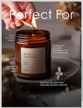 IGNITE GEDGETS Natural Wax Aromatherapy Candle in Amber Glass Jar