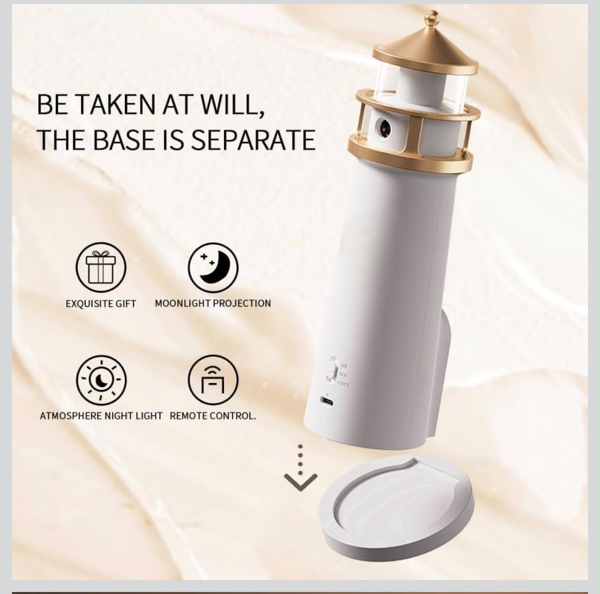 IGNITE Pharos Luna Night-Beacon Projection Lamp