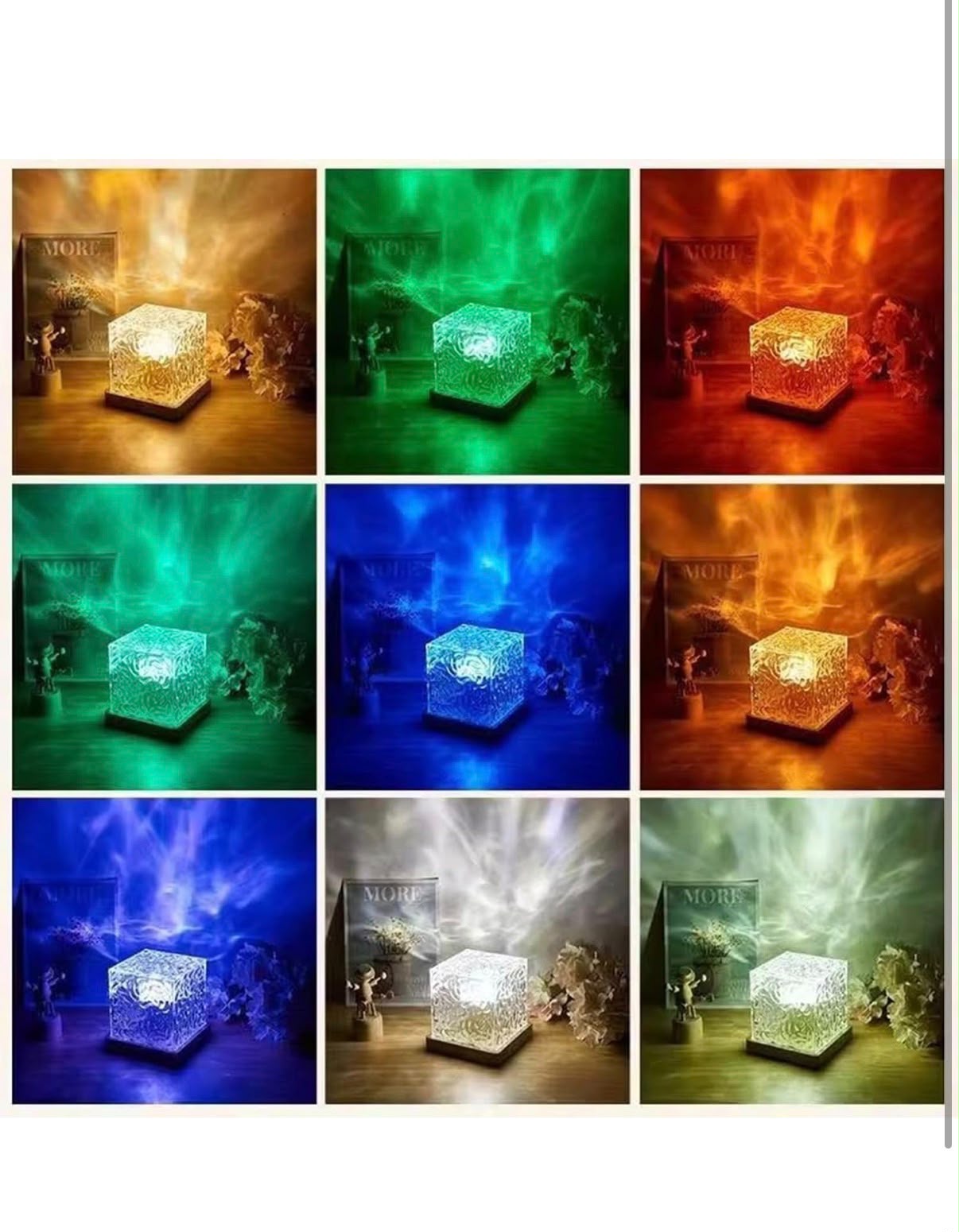 IGNITE Thalassa Wave 16-Color Water Ripple Projector Lamp