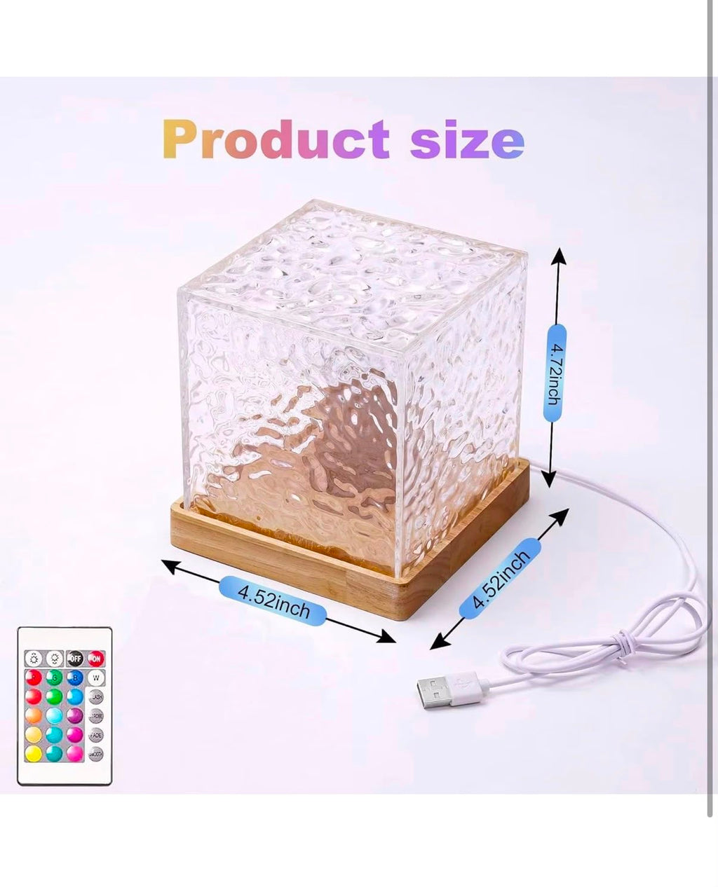 IGNITE Thalassa Wave 16-Color Water Ripple Projector Lamp