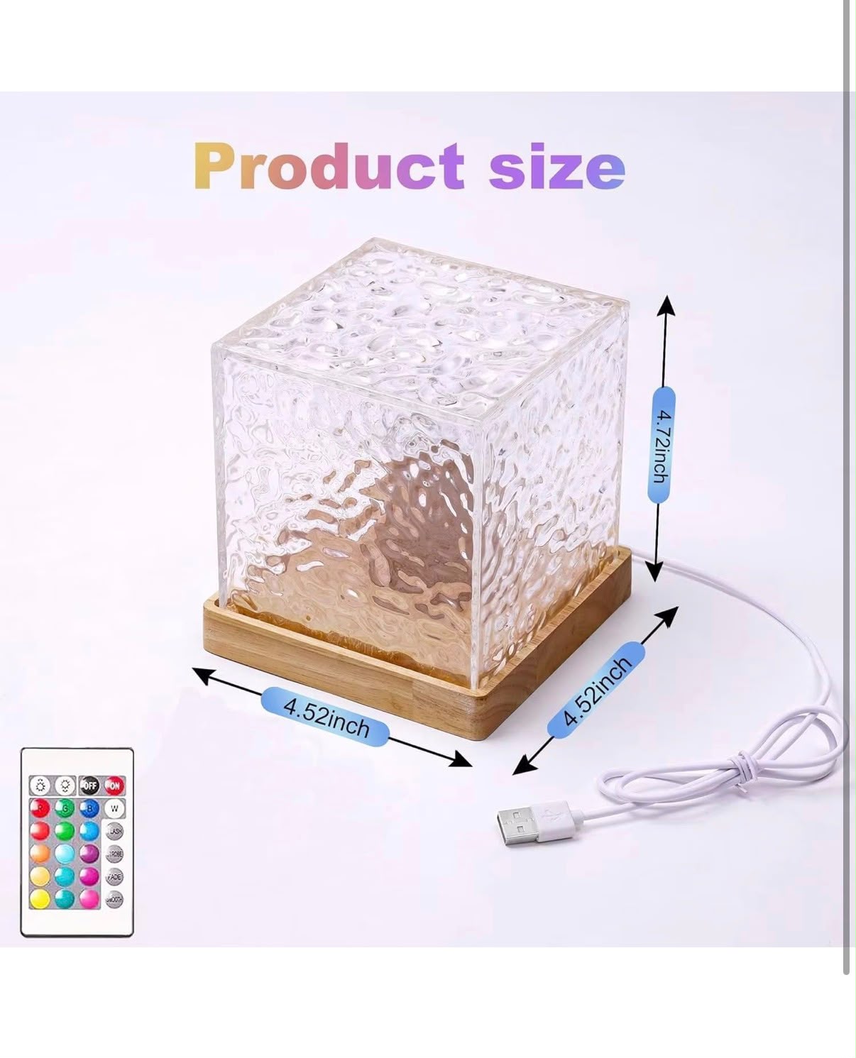 IGNITE Thalassa Wave 16-Color Water Ripple Projector Lamp