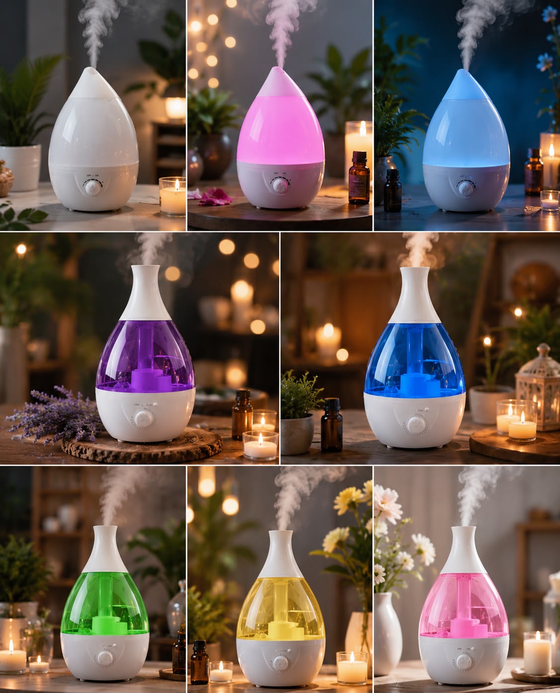 IGNITE HydroAura Tear-Drop Chromatic Aroma Diffuser