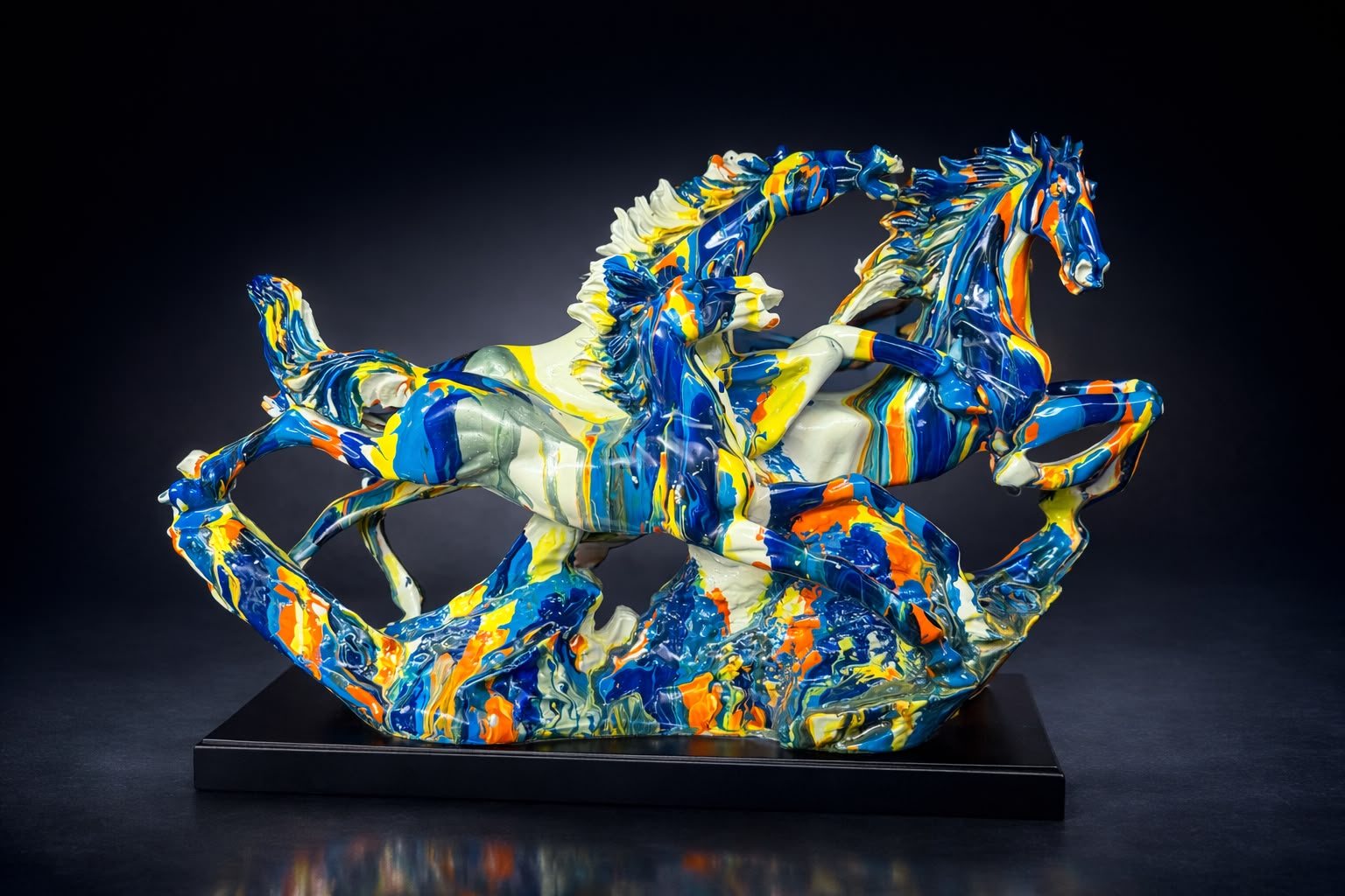 IGNITE Chromatic Equus Fluid-Motion Sculpture