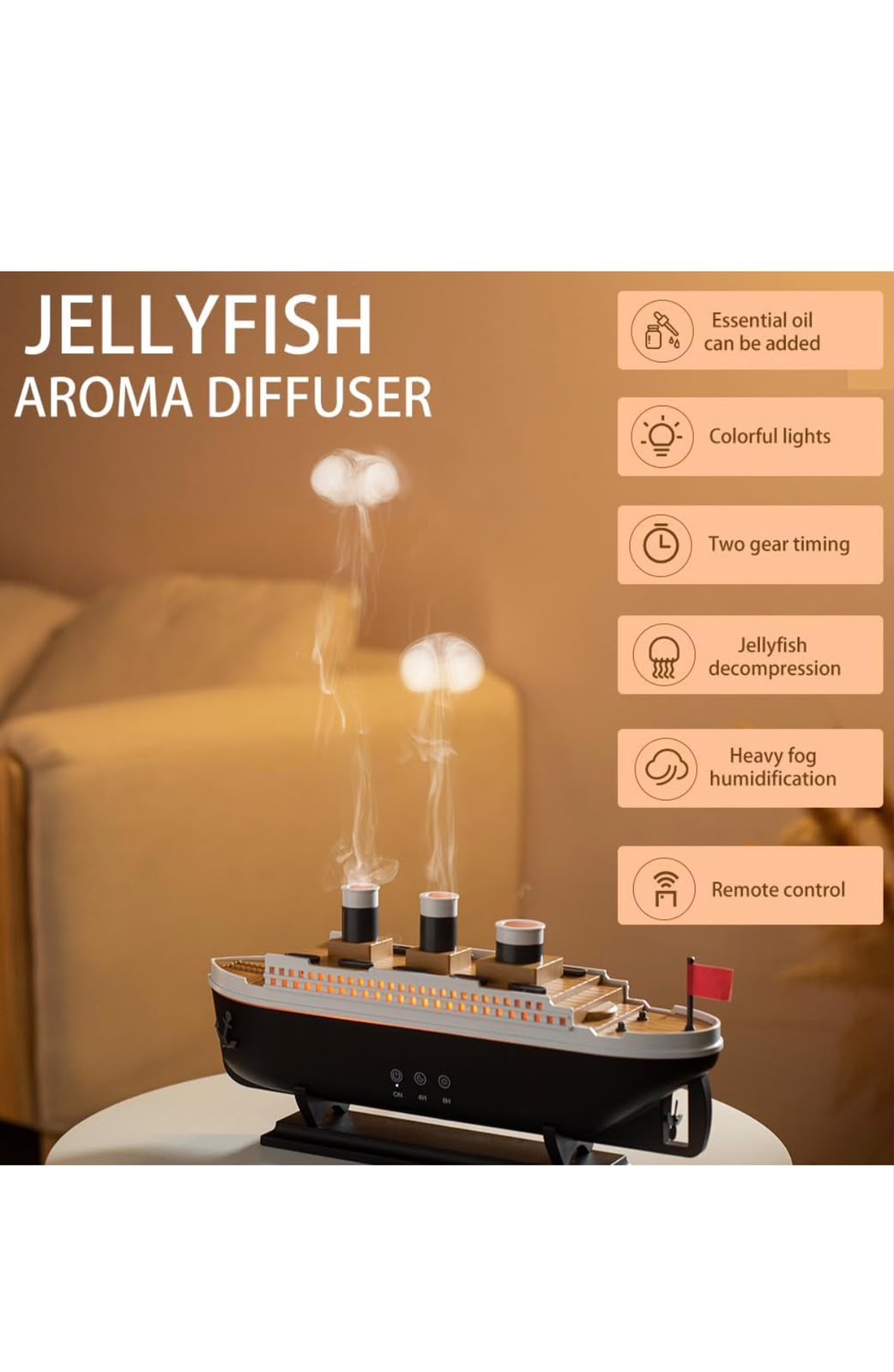 IGNITE Nautilus Vortex Jellyfish Ring Cruise Ship Aroma Diffuser