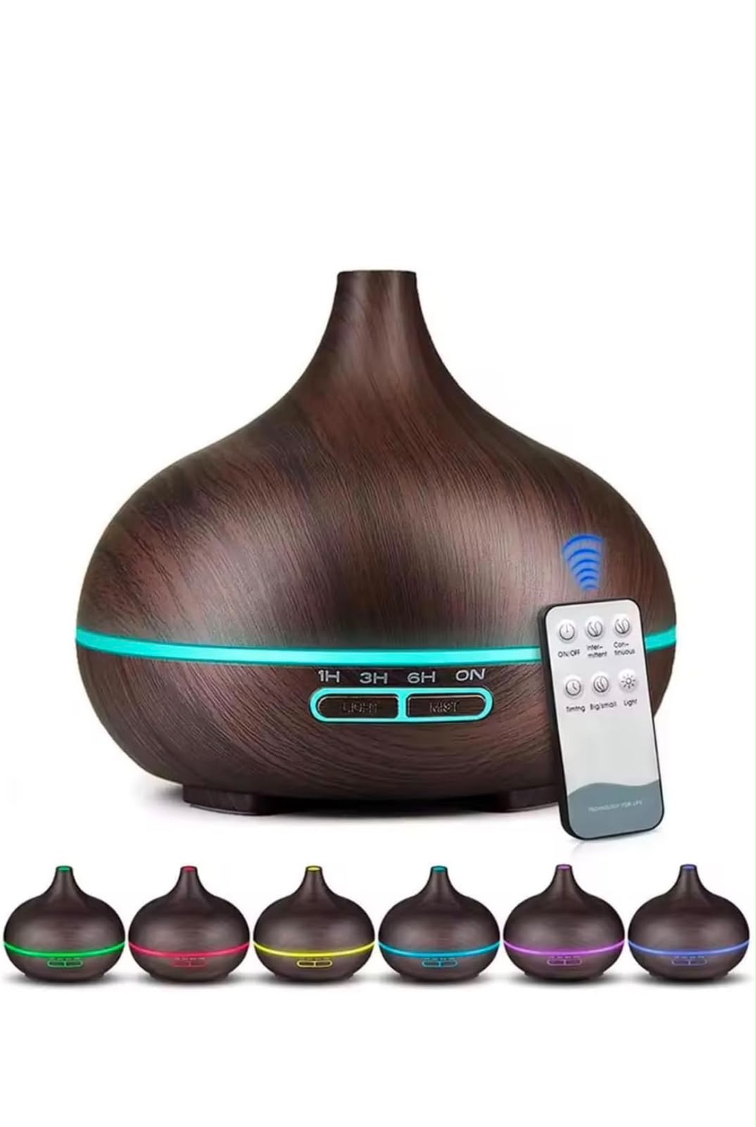 IGNITE SilvaMist Wood-Grain Ultrasonic Aroma Diffuser
