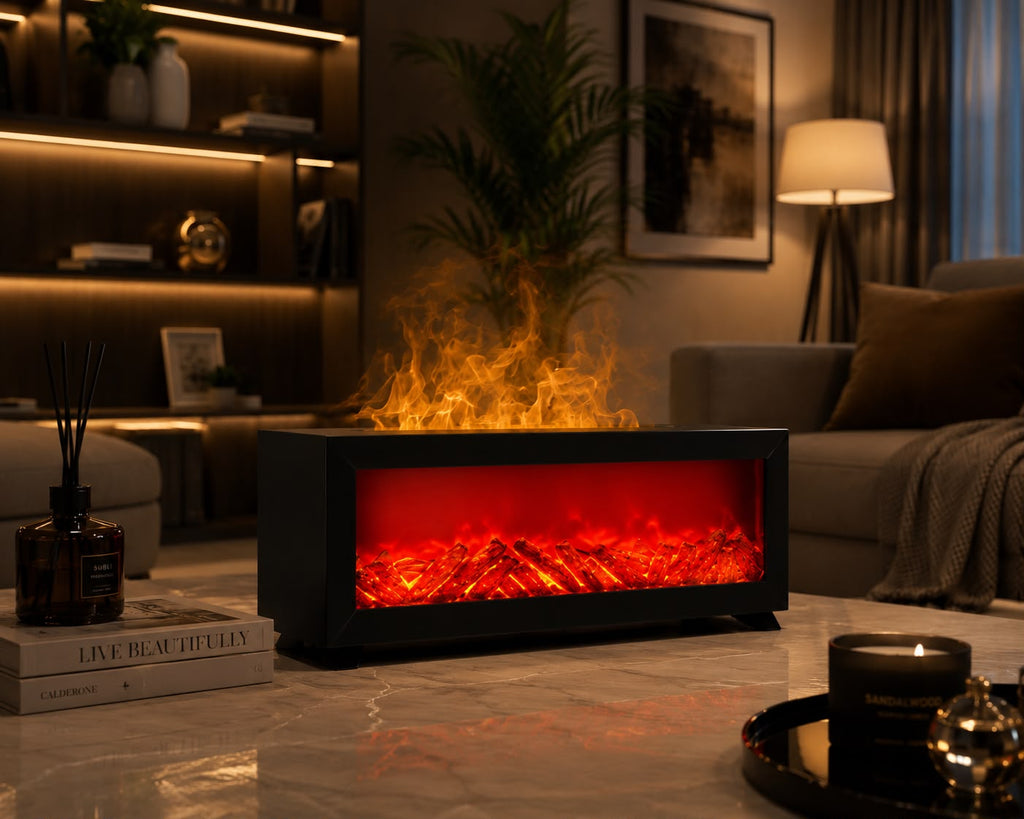 IGNITE Vulcanus Linear Simulated Fireplace Aroma Diffuser