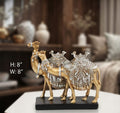 IGNITE GEDGETS Handcrafted Polyresin Royal Camel Figurine for Living Room & Console Table