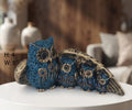 IGNITE GEDGETS Handcrafted Bohemian Owl Family Figurine for Bookshelf, Coffee Table & Desk