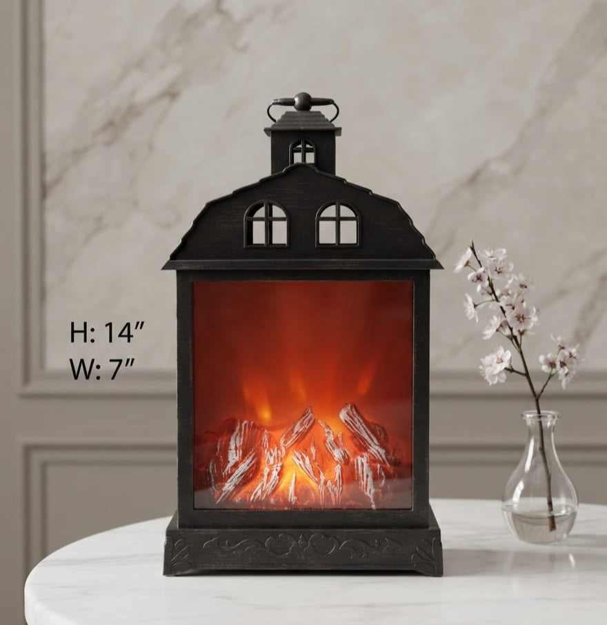IGNITE GEDGETS Smokeless Decorative Tabletop Fireplace Night Lamp for Living Room & Bedroom