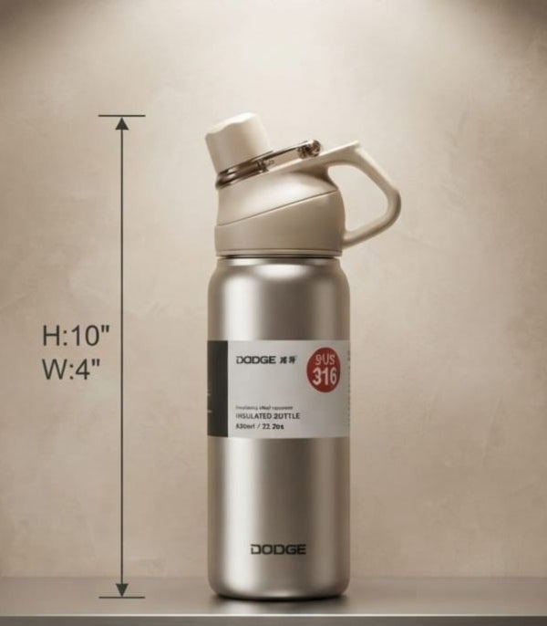 IGNITE GEDGETS ThermoShield SUS 316 Insulated Sports Bottle with Ergonomic Handle (630ml)