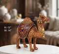 IGNITE GEDGETS Royal Desert Camel Showpiece with Jeweled Saddle Blanket (H: 13" x W: 14")