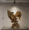 IGNITE GEDGETS Soaring Golden Eagle Luxury Showpiece (H: 22" x W: 22" Statement Sculpture)