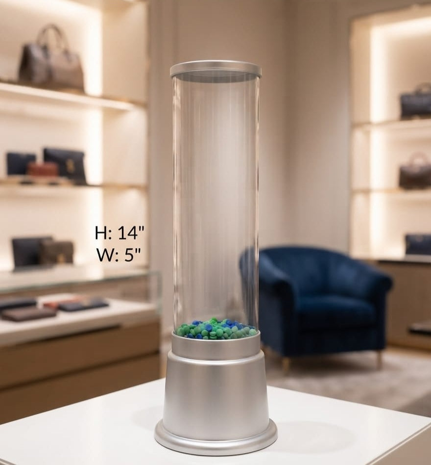IGNITE GEDGETS 14-Inch Cylindrical LED Aqua Mood Light with Colorful Floating Beads
