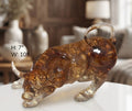 IGNITE GEDGETS Handcrafted Gilded Amber Taurus Showpiece for Trading Desk & Console