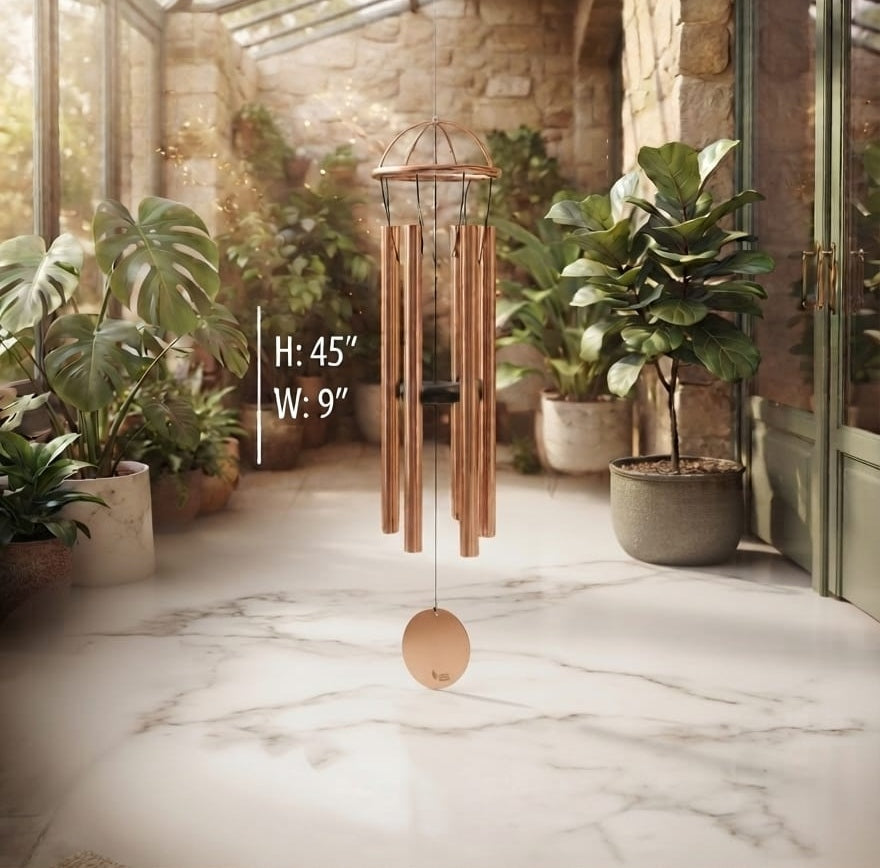 IGNITE GEDGETS Handcrafted Metal Tubular Outdoor Wind Chime for Harmony & Positive Chi