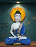IGNITE GEDGETS Handcrafted Polyresin Meditative Buddha Centerpiece for Home Mandir & Office