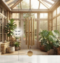 IGNITE GEDGETS Grand 68-Inch Deep Tone Wind Chimes with Gilded Brass-Finish Aluminum Tubes (H: 68" x W: 9")